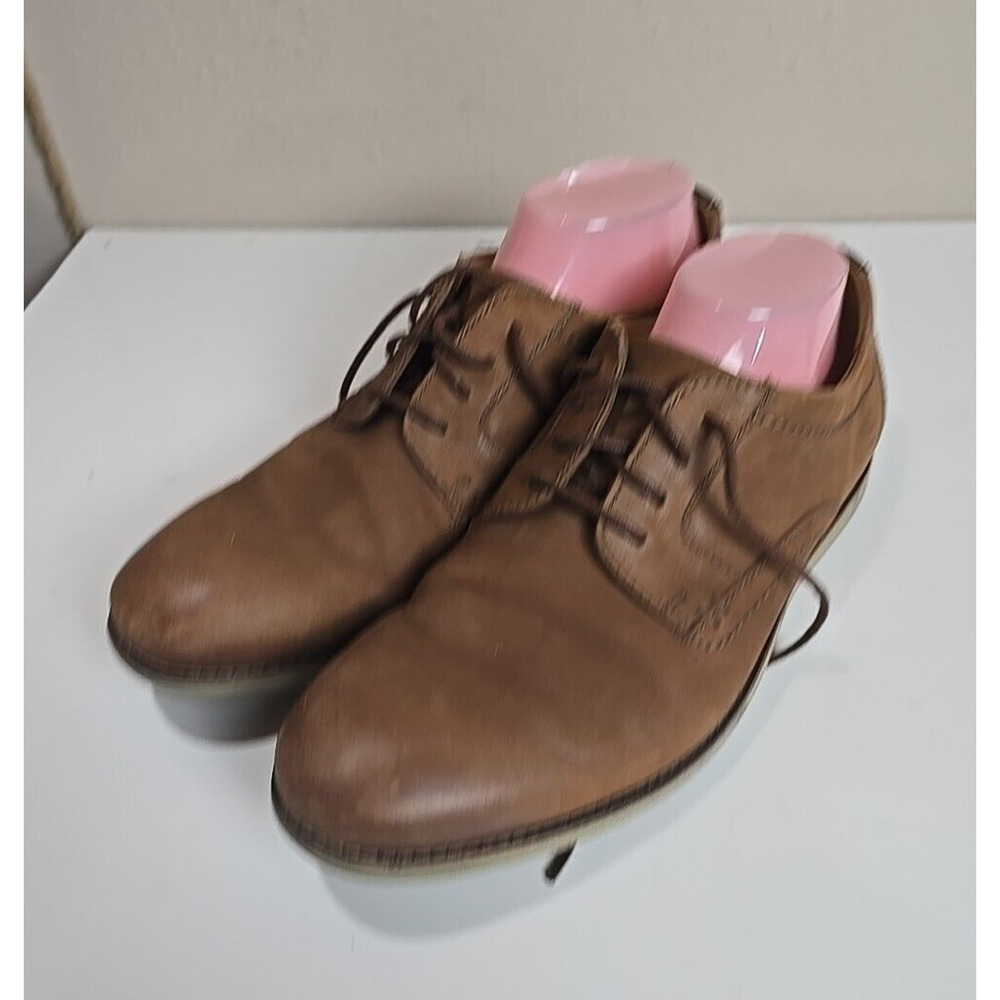 Clarks Brown Leather Lace Up Oxford Comfort Casual Dress Shoes Men's Size 9M - Picture 2 of 8